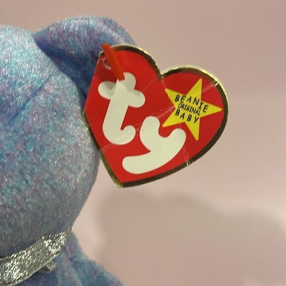 Vintage Ty Beanie Baby Clubby II the Bear Excellent Condition NWT Blue/Purple 9” - Picture 7 of 9